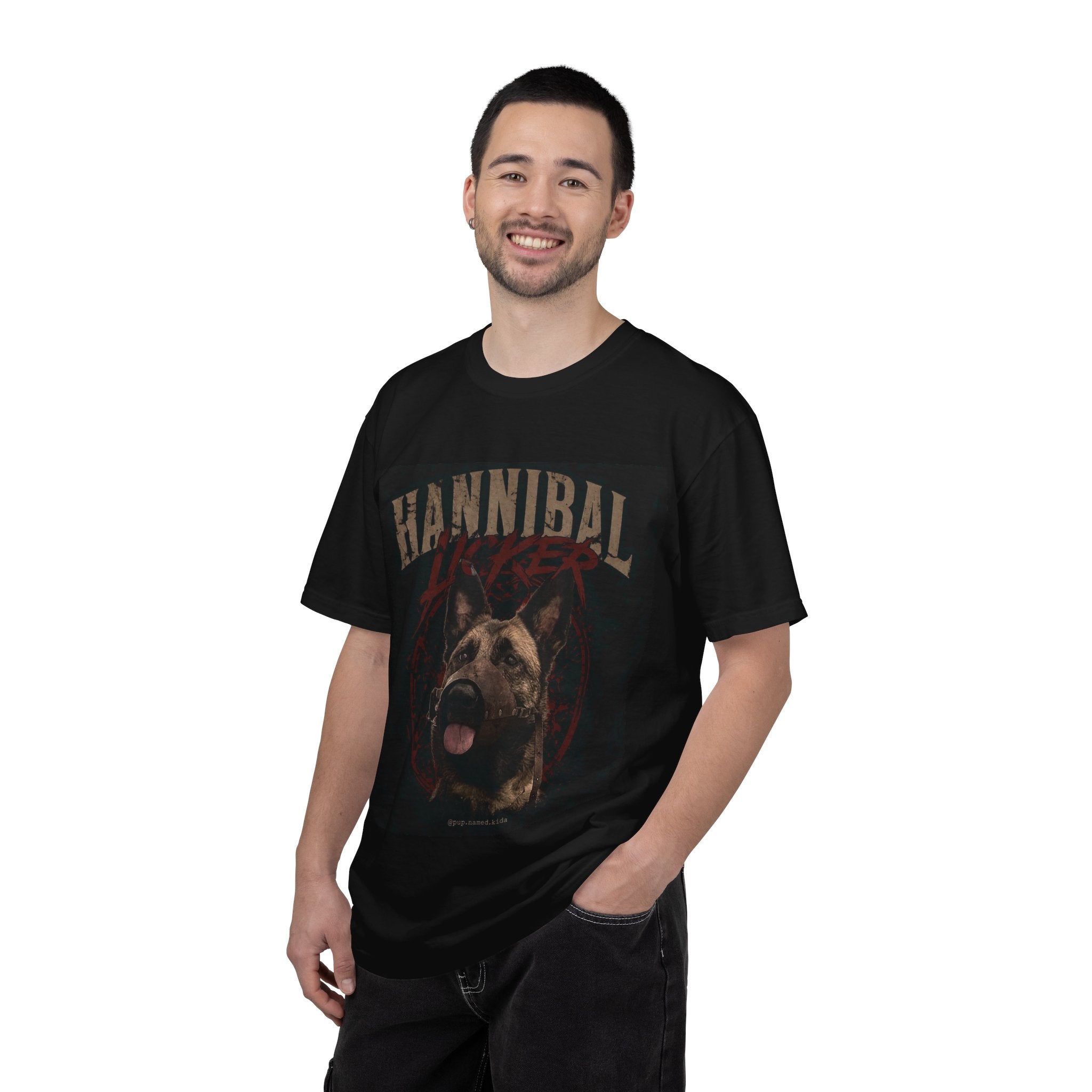 Kida's "Hannibal Licker" K9 Tee — Vintage German Shepherd Dog Graphic T-Shirt