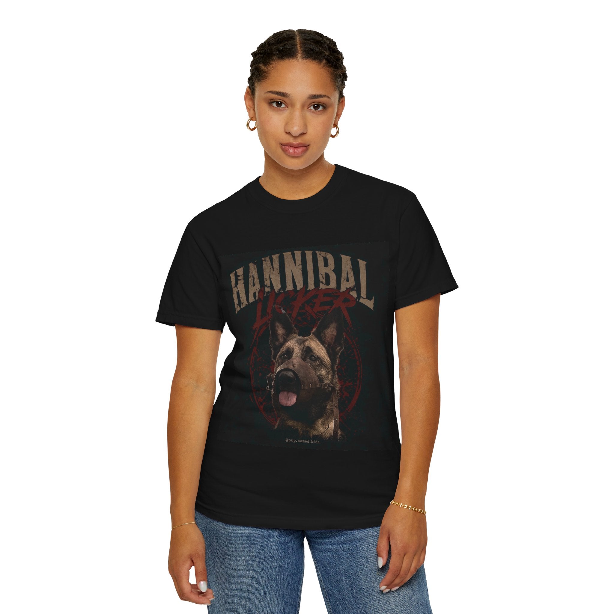 Kida's "Hannibal Licker" K9 Tee — Vintage German Shepherd Dog Graphic T-Shirt